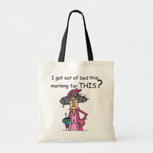 Bolso De Tela El salir del humor de la cama