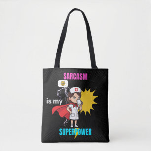 Bolso De Tela El Sarcasmo Es Mi Cambio Med De Superpoder Funny
