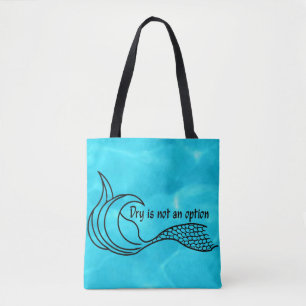 Bolso De Tela El seco azul turquesa no es una opción para la bo