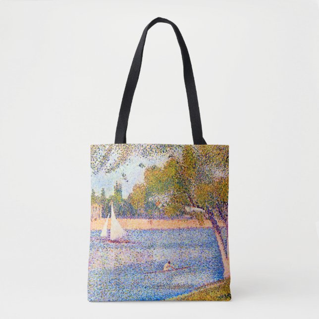 Bolso De Tela El Sena en La Grande Jatte, Seurat (Anverso)