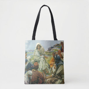 Bolso De Tela El Sermón de Jesucristo en el Monte, la religión v
