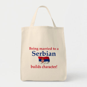 Bolso De Tela El servio construye el carácter