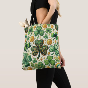 Bolso De Tela El Shamrock y el oro en Irlanda