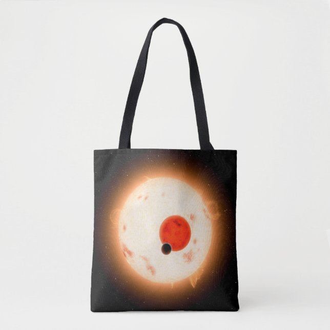 Bolso De Tela El sistema Kepler-16. (Anverso)