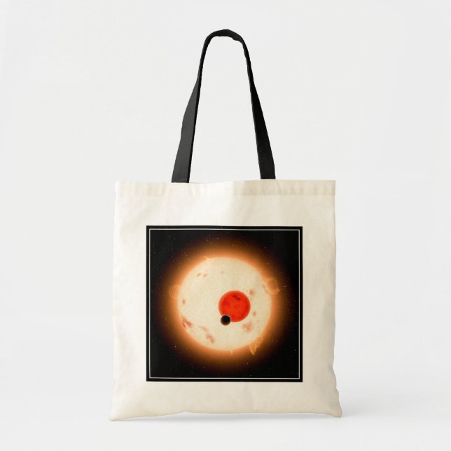 Bolso De Tela El sistema Kepler-16. (Frente)