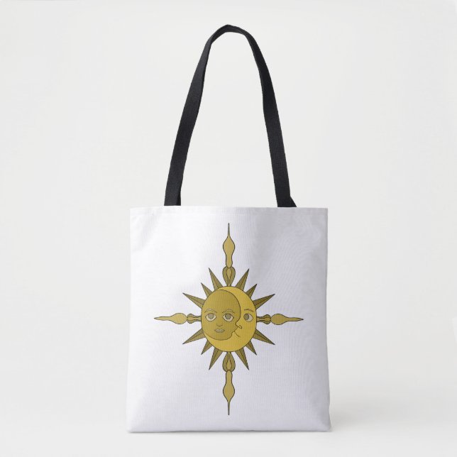 Bolso De Tela El sol y la luna (Anverso)