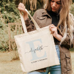Bolso De Tela El suave regalo de la dama de honor de Bridal Part<br><div class="desc">¿Buscando el regalo perfecto para las damas de honor? ¡No busque más que nuestras suaves bolsas de tote personalizadas! Cada bolsa de tocador está personalizada con las iniciales de la dama de honor y se puede hacer en cualquier color que elija. Perfecto para llevar todo su equipo para el día...</div>