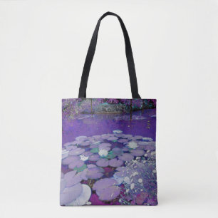 Bolso De Tela El sueño de un lago púrpura