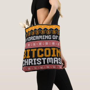 Bolso De Tela El sueño de un patrón de broma de NAVIDADES de BIT