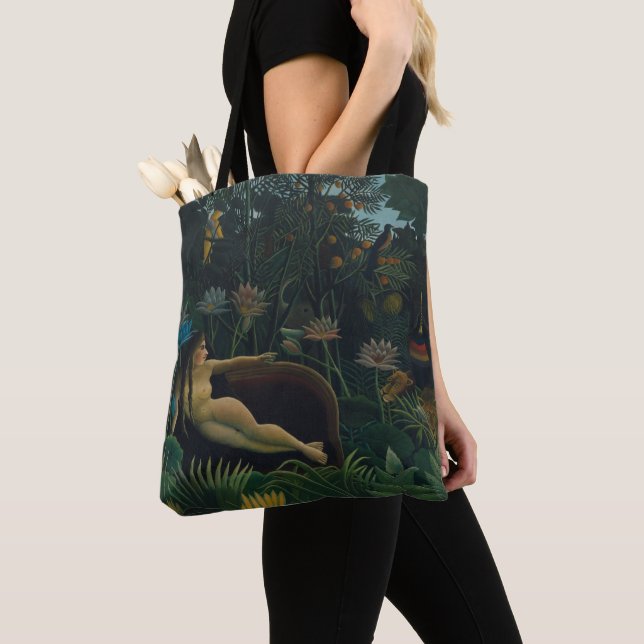 Bolso De Tela El sueño (Exotique Le Reve) de Henri Rousseau (Detalle)