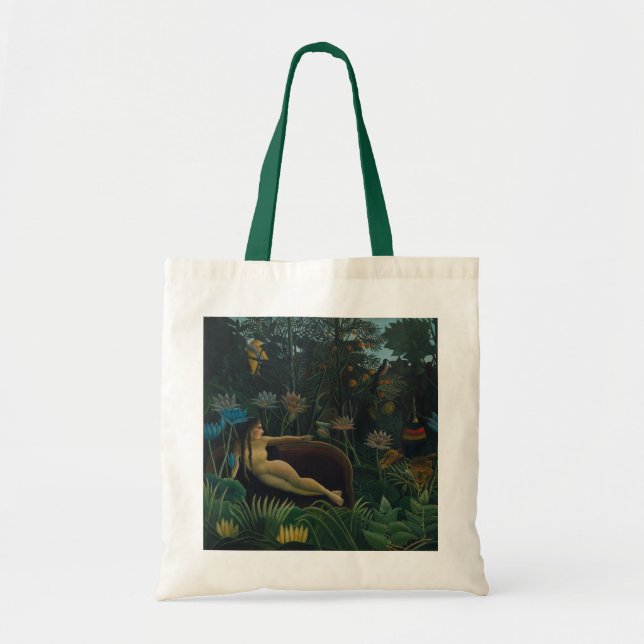 Bolso De Tela El sueño (Exotique Le Reve) de Henri Rousseau (Frente)
