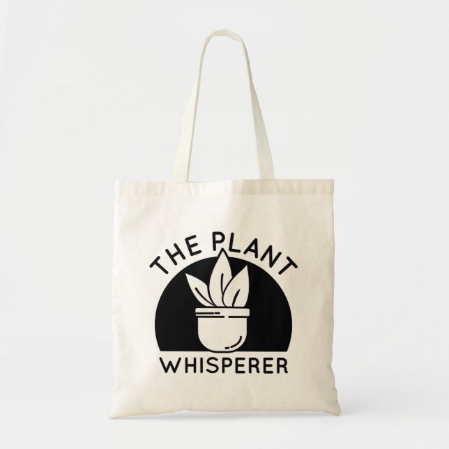 Bolso De Tela El susurro de la planta (Frente)