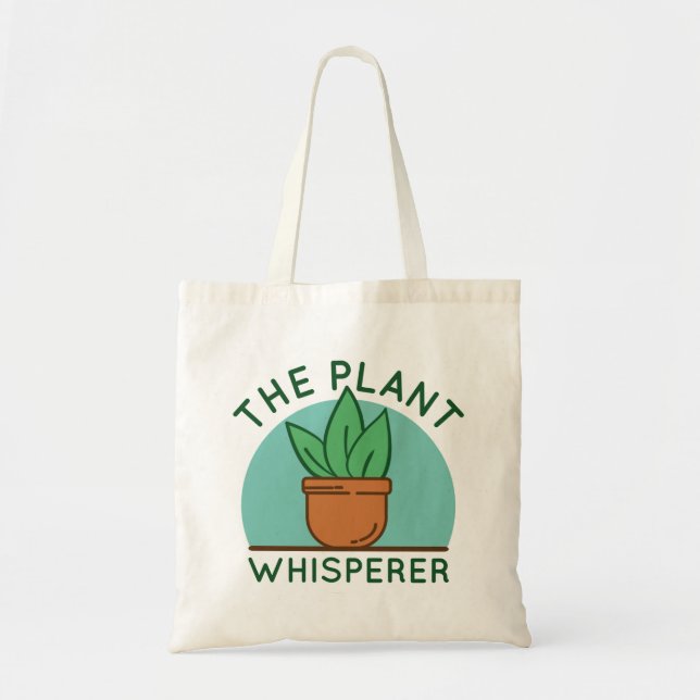 Bolso De Tela El susurro de la planta (Frente)