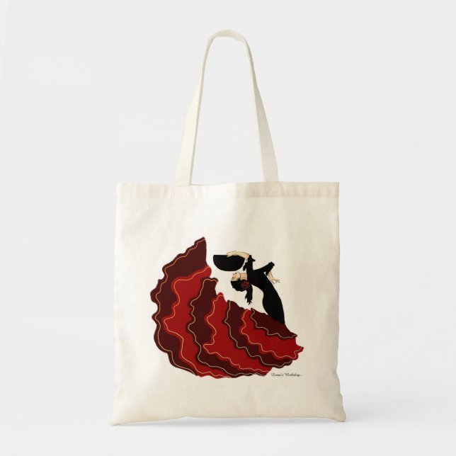 Bolso De Tela El taller de Liana Flamenco Bag (Frente)