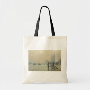 Bolso De Tela El Támesis debajo de Westminster por Claude Monet