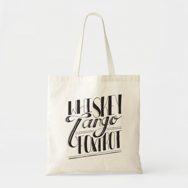 Bolso De Tela El tango del whisky Foxtrot (Frente)