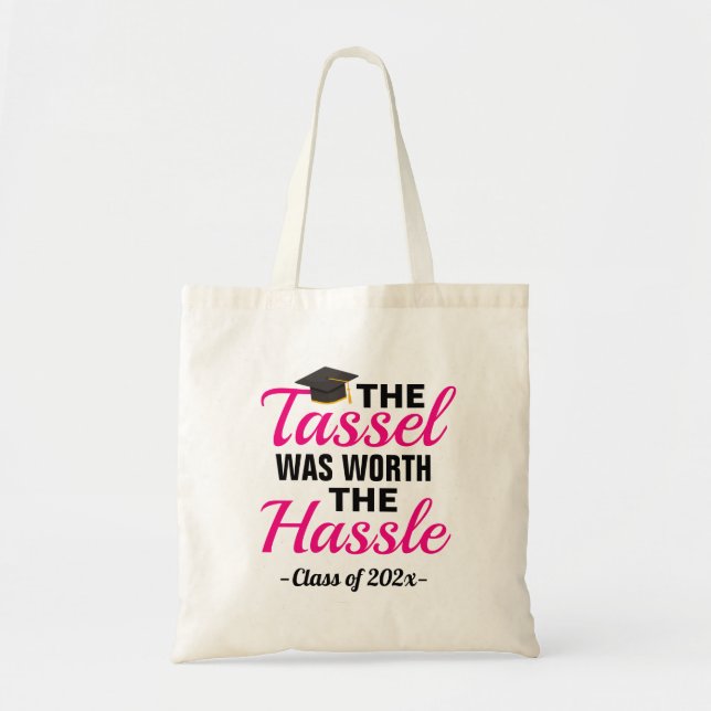 Bolso De Tela El Tassel Valía La Graduación De La Dificultad (Frente)