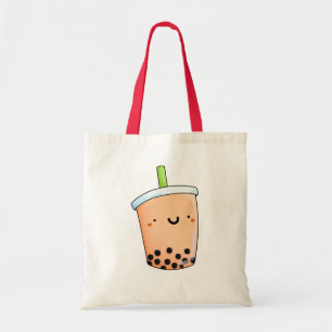 Bolso De Tela El té corto Kawaii Boba