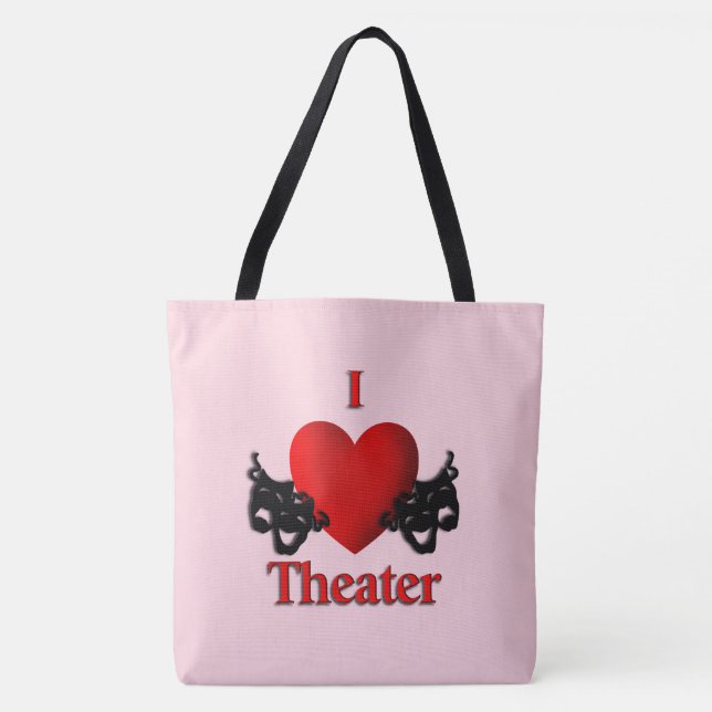 Bolso De Tela El Teatro del Corazón Rosa (Anverso)
