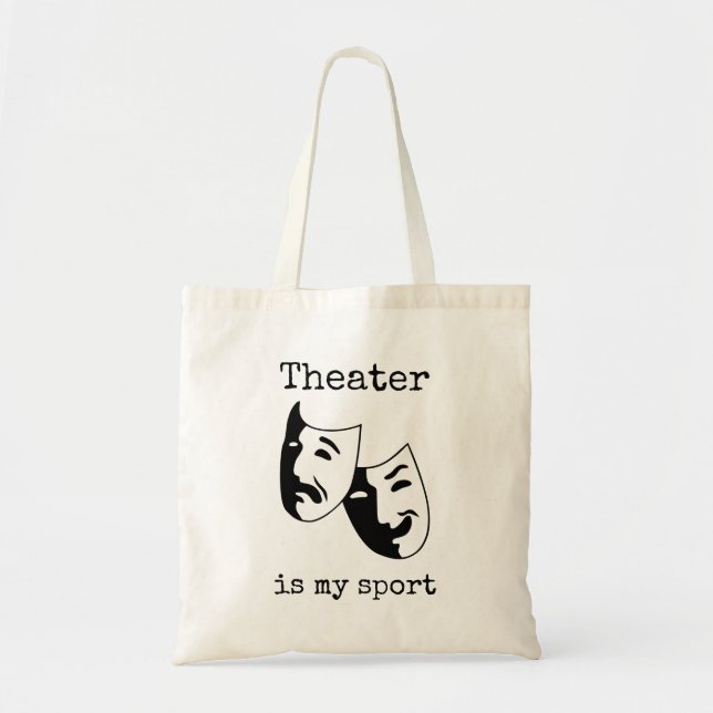 Bolso De Tela "El teatro es mi deporte" de thespian (Frente)