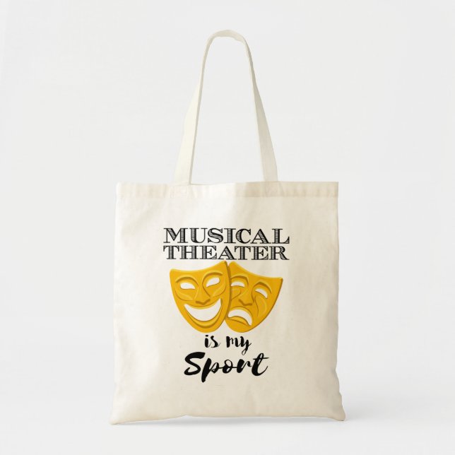 Bolso De Tela El teatro musical es mi deporte (Frente)