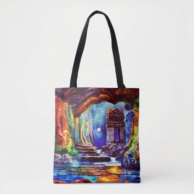 Bolso De Tela El templo olvidado (Anverso)