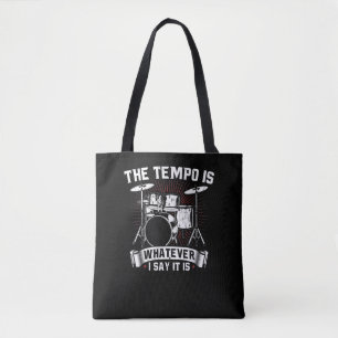 Bolso De Tela El tempo es todo lo que digo es tamboroso