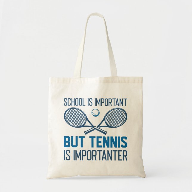 Bolso De Tela El tenis es importante (Frente)