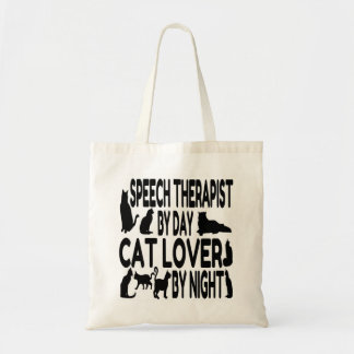 Bolso De Tela El terapeuta del habla ama a los gatos