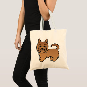 Bolso De Tela El Terrier Rojo Australiano Cute Cartog Dog