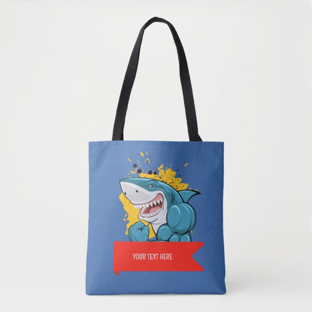 BOLSO DE TELA EL TIBURÓN  (Anverso)