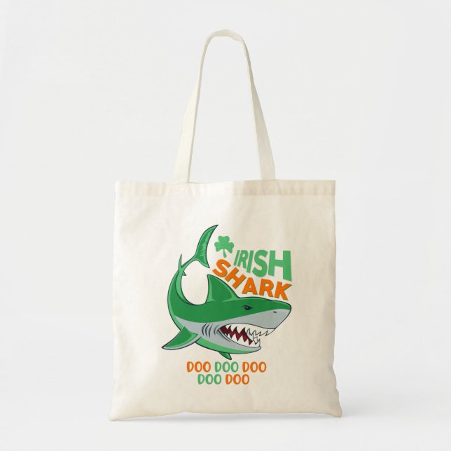 Bolso De Tela El tiburón irlandés no hace nada (Frente)