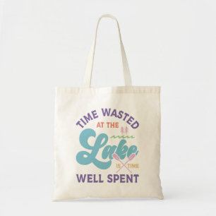 Bolso De Tela El Tiempo En El Lago Está Bien Gastado
