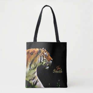 Bolso De Tela El tigre de Stalking *Personalizado*