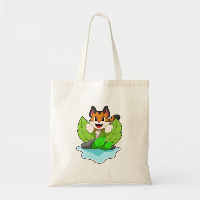 Bolso De Tela El tigre en la caza (Frente)