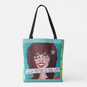 BOLSO DE TELA EL TOTE BAG-I " D HACE CUALQUIER COSA PERDER 10