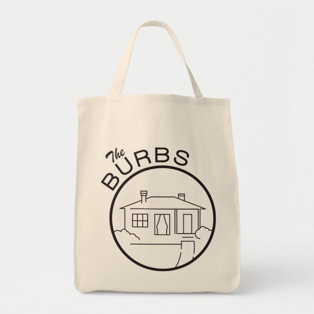 Bolso De Tela El tote de Burbs (Frente)