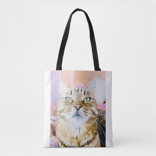 Bolso De Tela El Tote de Cat Lover (Anverso)