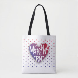 Bolso De Tela El Tote del corazón de Mackenna RN Lover