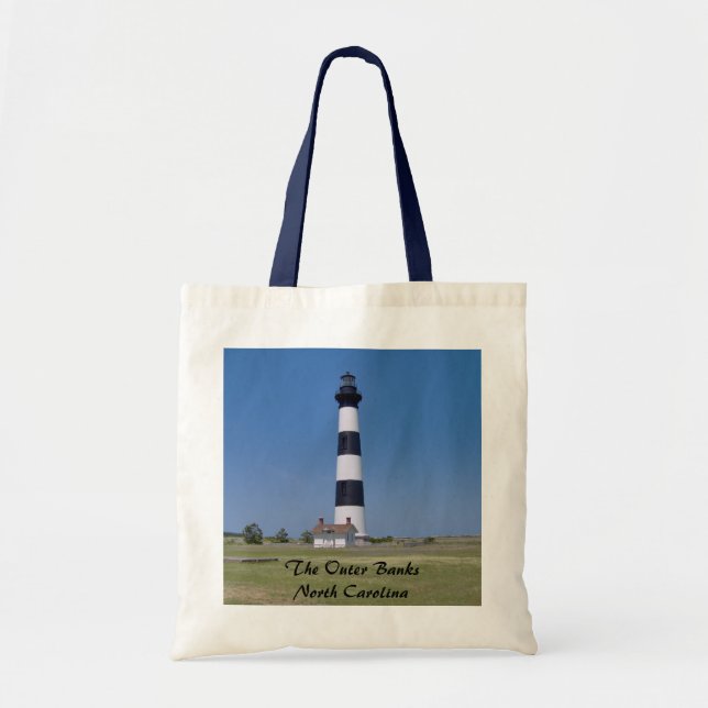 Bolso De Tela El tote del presupuesto de Outer Banks Carolina (Frente)
