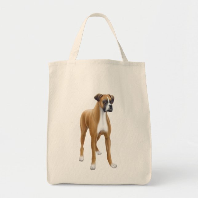 Bolso De Tela El tote del ultramarinos del boxeador (Frente)