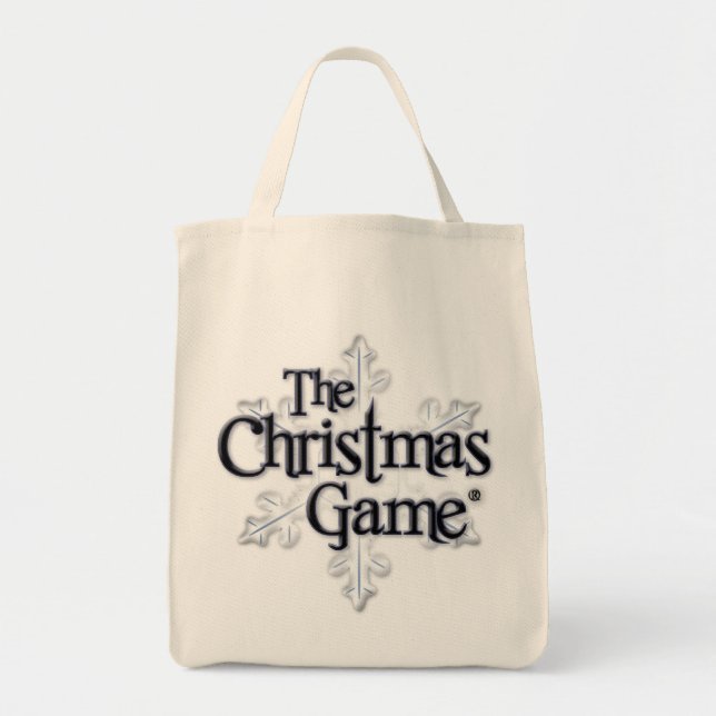 Bolso De Tela El tote del ultramarinos del juego del navidad (Frente)
