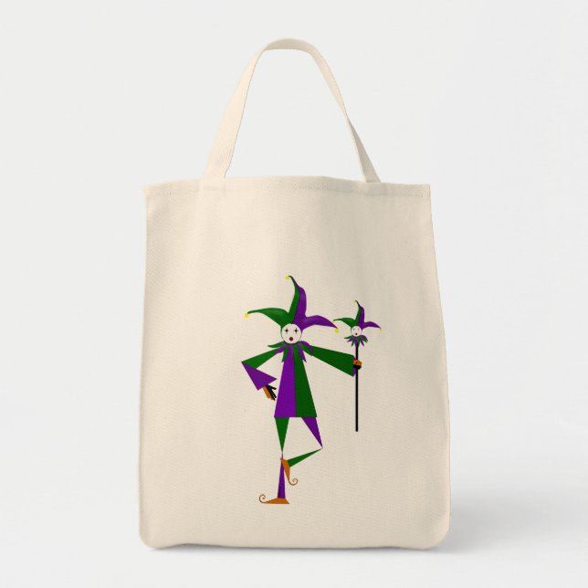 Bolso De Tela El Tote Jester Grocery (Frente)