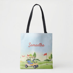 Bolso De Tela El Tote Personalizado de Golfer