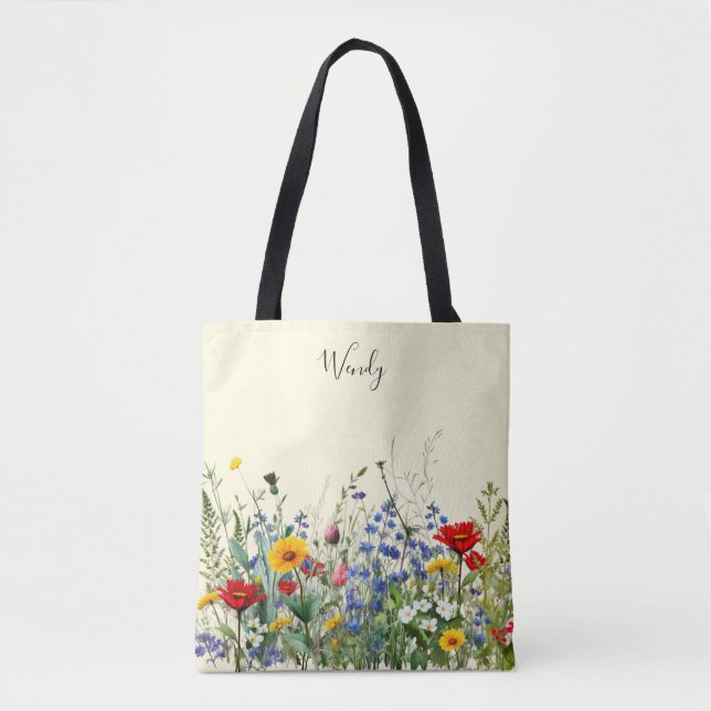 Bolso De Tela El Tote personalizado de los jardines naturales (Anverso)