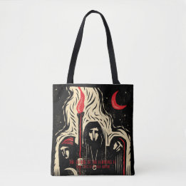 Bolso De Tela El Tote The Fiends In Furrows II