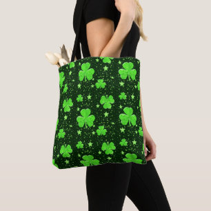 Bolso De Tela El trébol verde lindo protagoniza el día de St