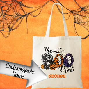 Bolso De Tela El truco o trato de Halloween con el nombre person