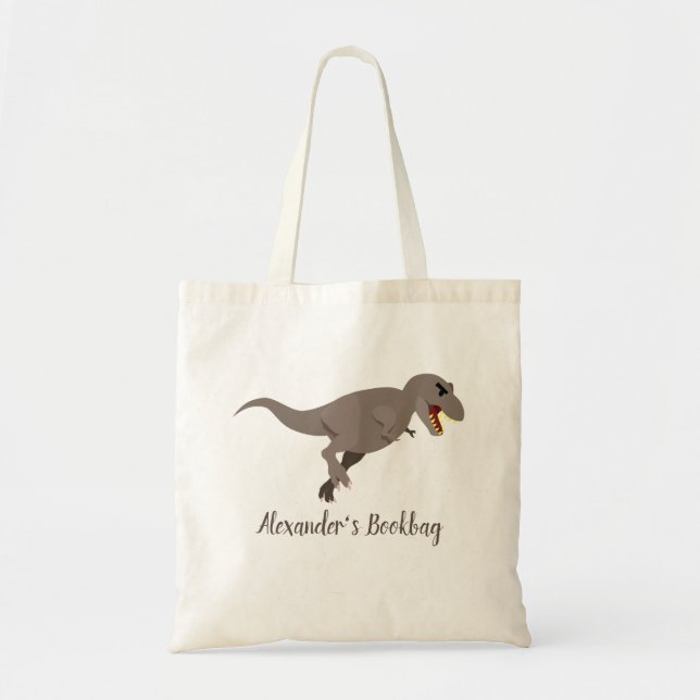 Bolso De Tela El Tyrannosaurus Rex personaliza (Frente)
