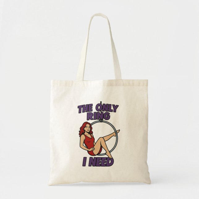 Bolso De Tela El único anillo que necesito Lyra aérea (Frente)